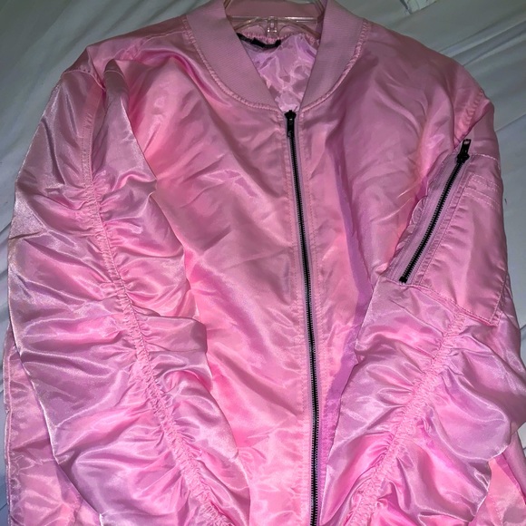 Elwood Bubblegum Pink Bomber Jacket 